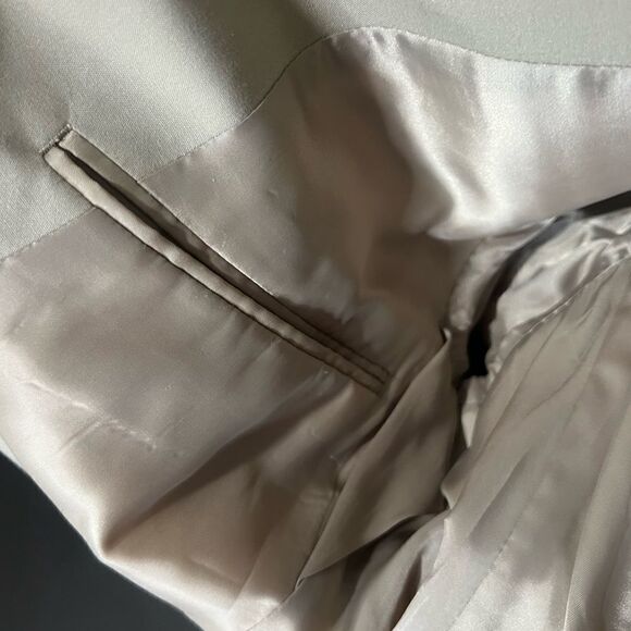 Brook Brothers Men Regent Fit Blazer Beige Jacket Sz 39R, 33W Padded Shoulders - Picture 11 of 15